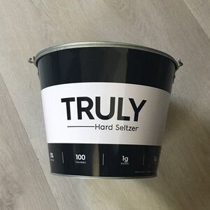 NEW Truly Seltzer Beer Ice Bucket Galvanized Metal Beverage Cooler